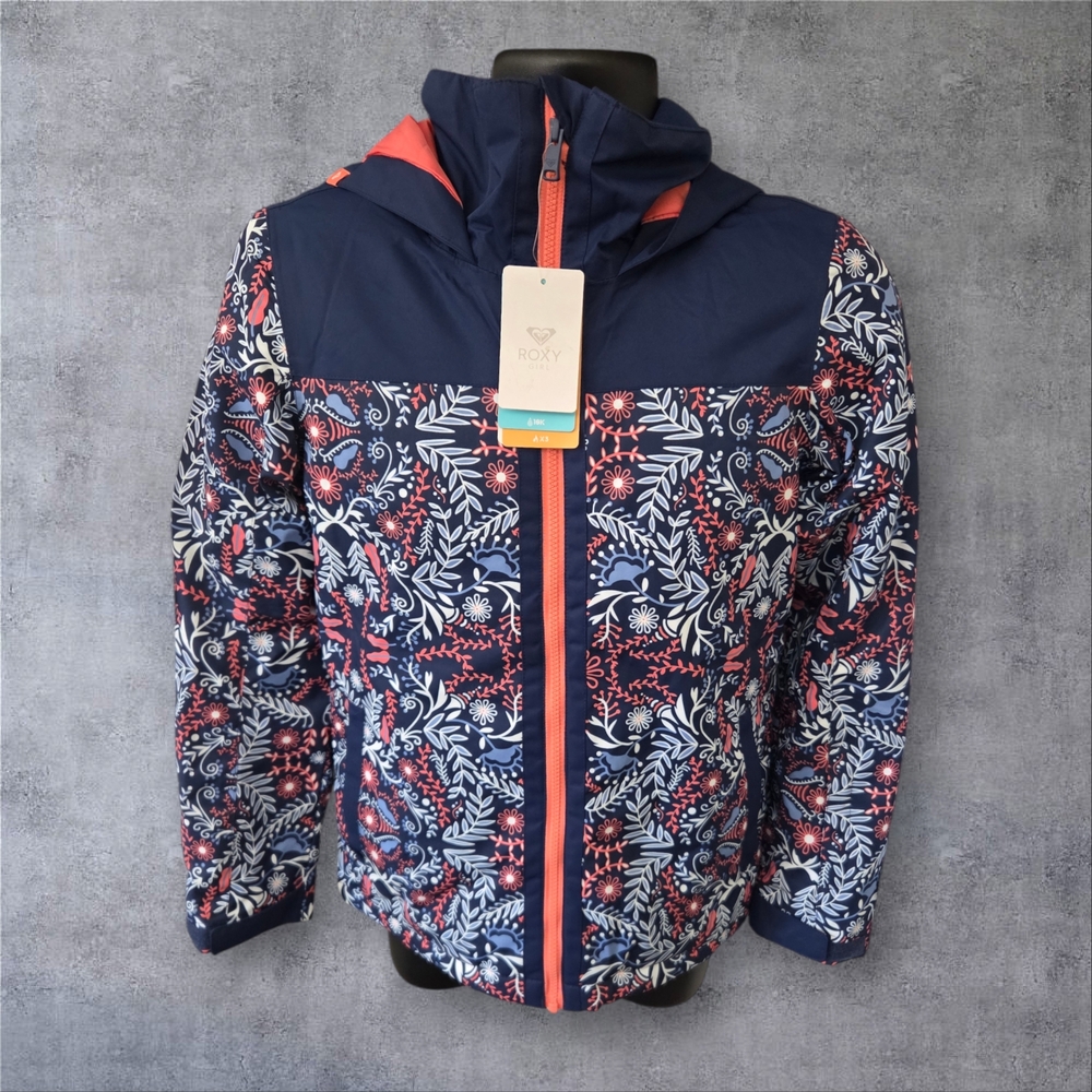 Floral Patterned Jacket with Hood